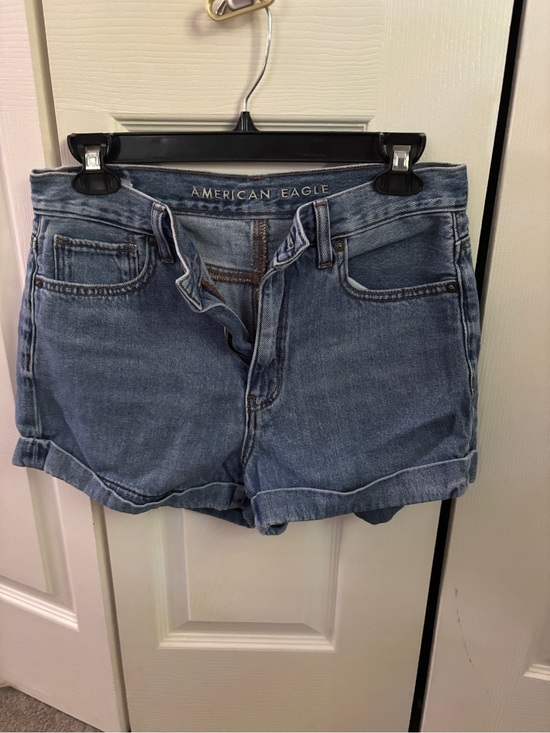 American Eagle Outfitters Pants - American Eagle Outfitters Medium Blue Denim Rolled-Hem Women's Shorts